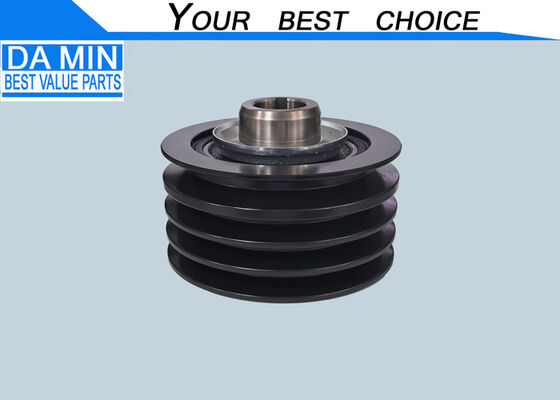 4JH1 Engine Crankshaft Damper Pulley 8972548440 NKR NLR NPR Isuzu 4JH1 4KH1 Engine Parts Dynamic Balance Test 4 Groove Fan Belt